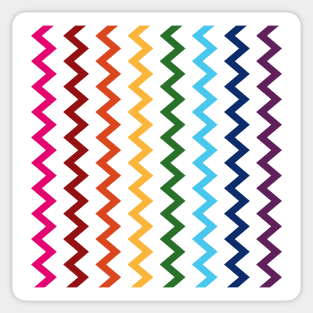 Rainbow Chevron Sticker